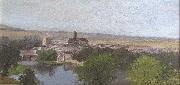 Adrien Lavieille Vue de Moret-sur-Loing oil